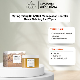 Mặt nạ miếng SKIN1004 Madagascar Centella Quick Calming Pad 70pcs