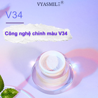 Bột trắng răng V34 Vyasmile - công thức v34 loại bỏ sắc tố vàng trên răng chỉ sau 7 ngày sử dụng