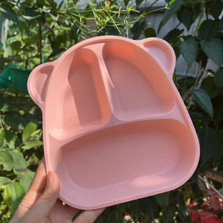khay ăn dặm lúa mạch hình khỉ cho bé