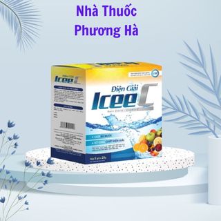Ors bột pha nước uống và bù chất điện giải IceeC hộp 5 gói. Oresol gói pha 500ml nước vị ngon, dễ uống