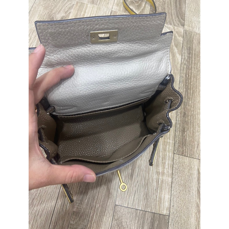 Túi si da thật dáng HM