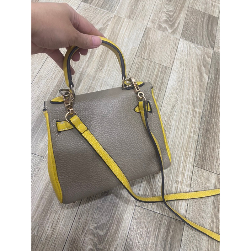 Túi si da thật dáng HM