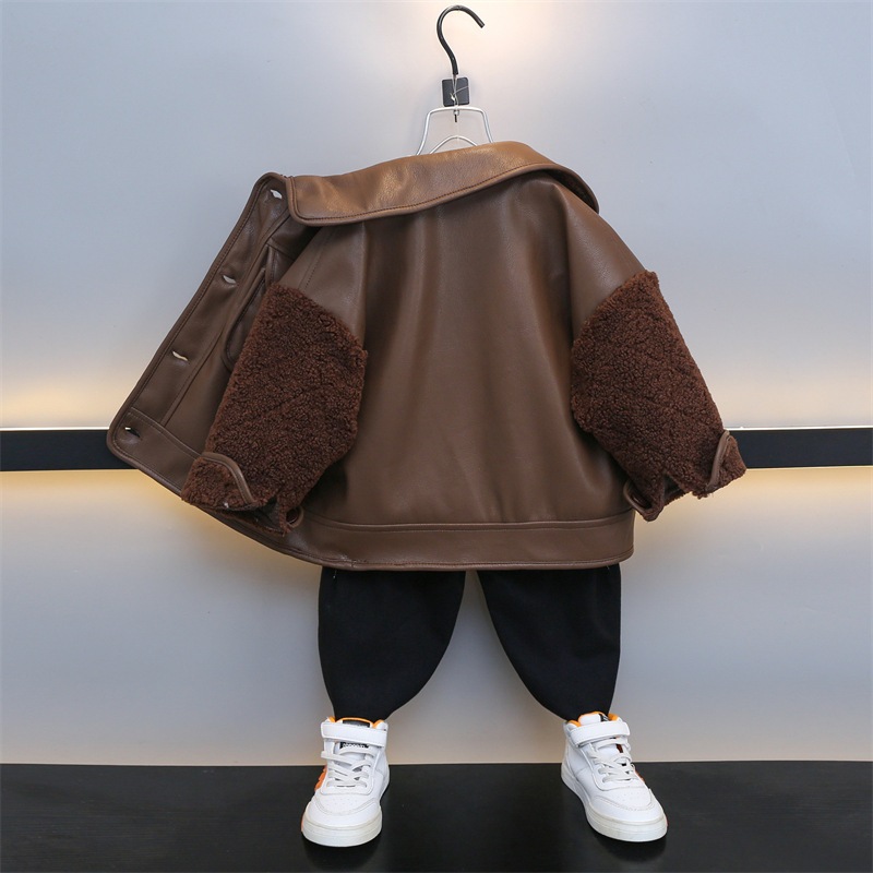 Áo khoác da lót lông siêu ấm siêu xịn