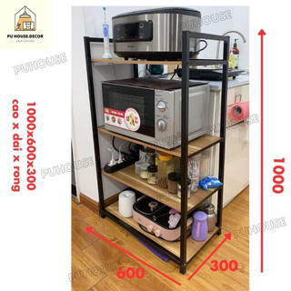  kệ bếp 4 tầng kệ bếp đa năng - kệ lò vi sóng 
