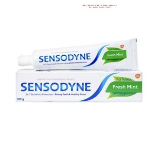 Kem đánh răng SENSODYNE Fresh Mint 100g - kem đánh răng giảm ê buốt răng hiệu quả với hương bạc hà thơm mát