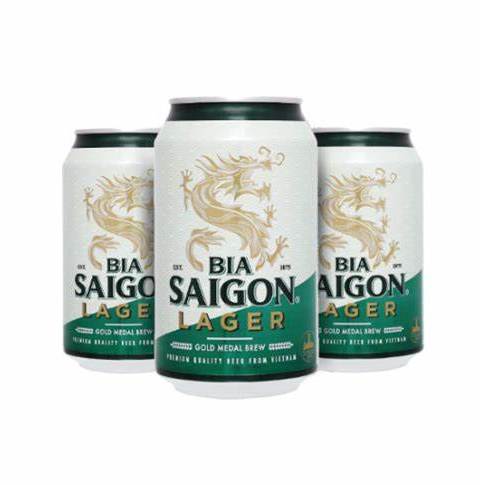 BIA sài gòn LON 330ML xanh