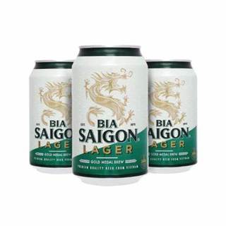 Bia sài gòn lon 330ml xanh