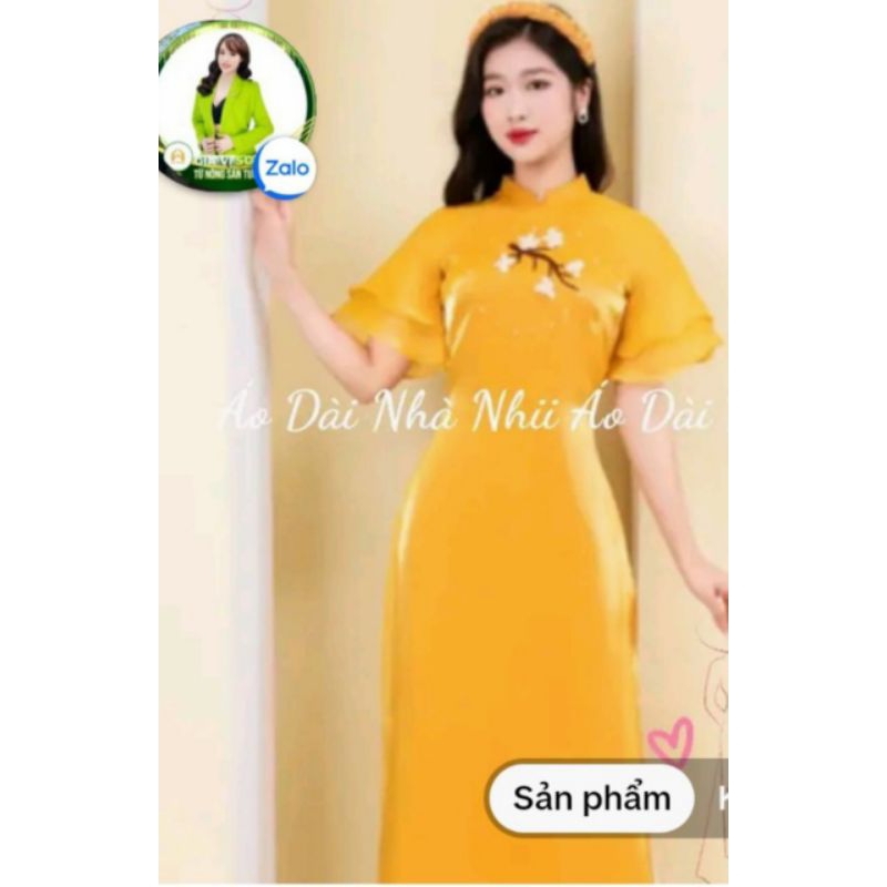 Áo dài chốt ngẫu nhiên. ..