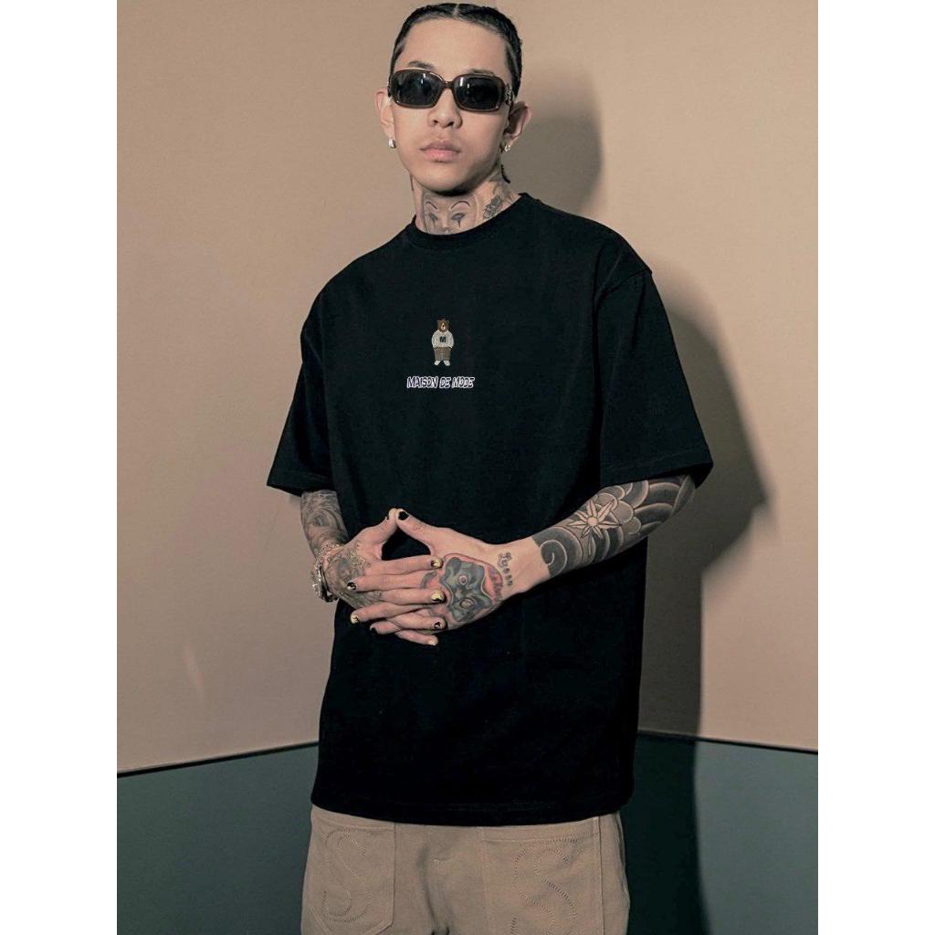 Áo Thun MDM BEAR LOGO T-Shirt SS2023, Áo Thun Oversize Cotton Cao Cấp - Maison De Mode
