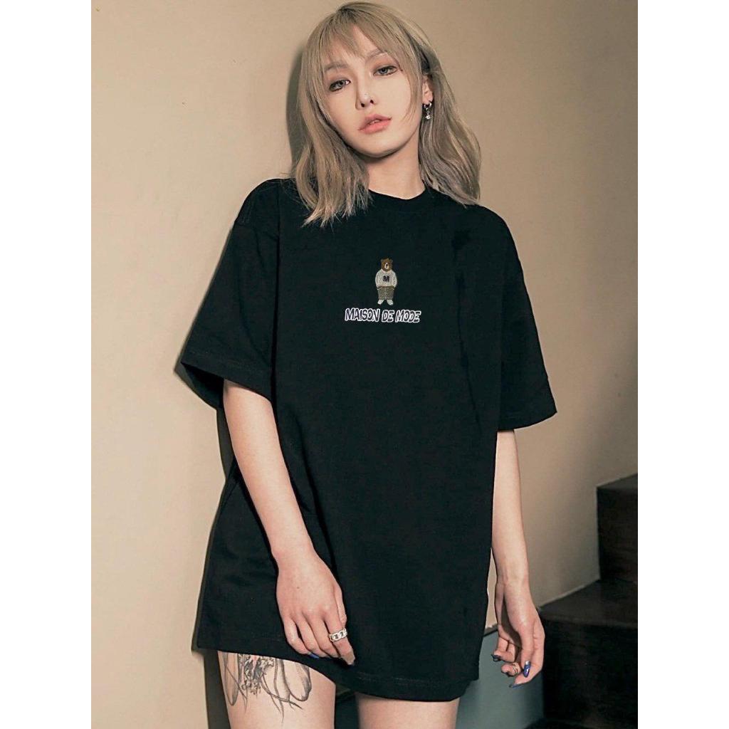 Áo Thun MDM BEAR LOGO T-Shirt SS2023, Áo Thun Oversize Cotton Cao Cấp - Maison De Mode