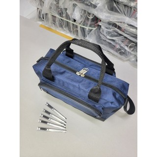 Combo Túi Đồ nghề (35cm x 13cm x 17cm) + 1 sét dao rọc giấy 5 cây