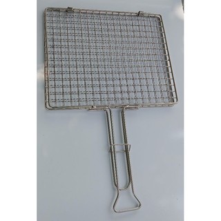 Vỉ nướng inox 304 không gỉ sét,dày dặn,an toàn.Kích thước 25x30cm,có 2 loại vỉ nướng chiếc và vỉ nướng kẹp đôi...