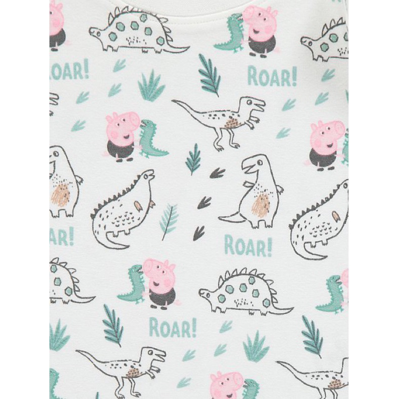 Set 2 bộ dài tay chi bé hoạ tiết peppa yêu săn sale UK sz 6-9m