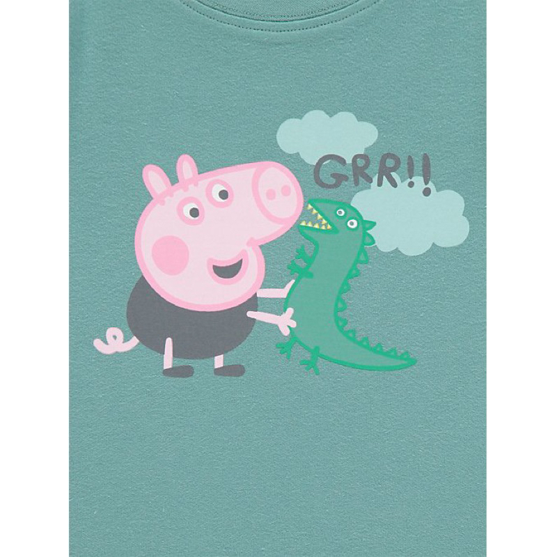 Set 2 bộ dài tay chi bé hoạ tiết peppa yêu săn sale UK sz 6-9m