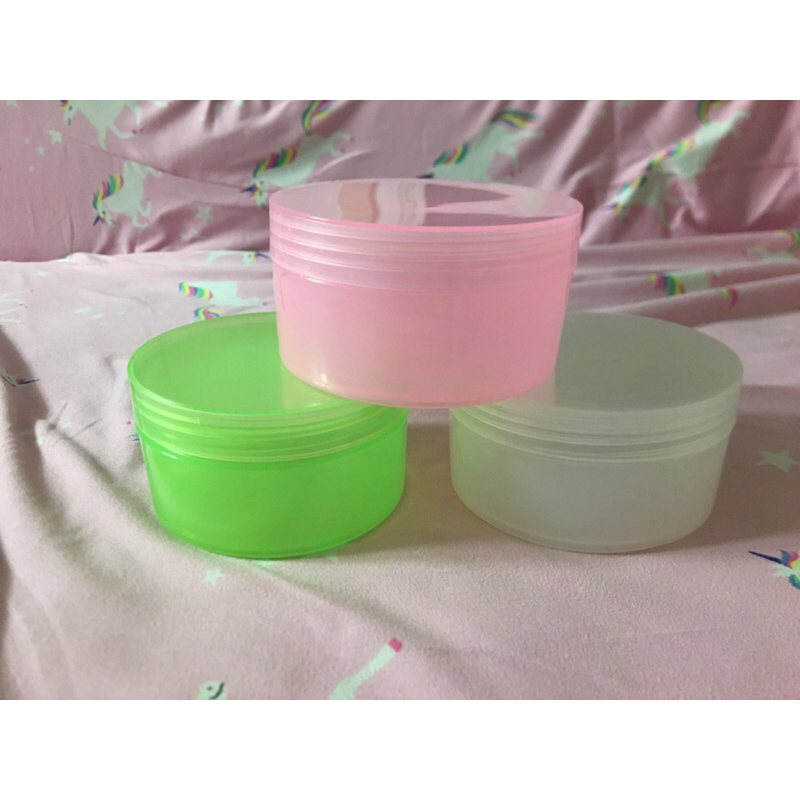 Hủ nhựa  dẹp 200g -250g đựng kem body , không  độn đáy có nắp lót