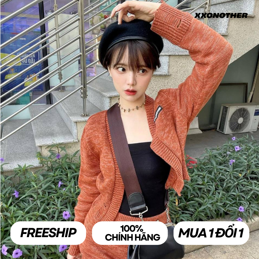Set Áo Khoác Len Cardigan Croptop Và Chân Váy Len Dáng Ngắn | SO'NOTHER KNIT SET