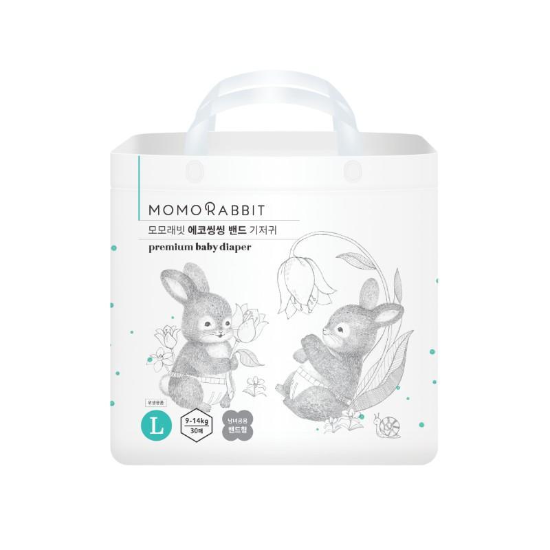 Bỉm dán Momo Rabbit size L - 9-14kg - 30 pcs