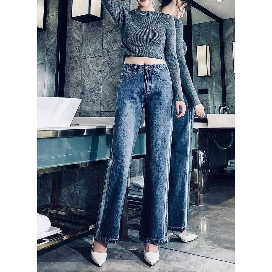 Quần jean dáng suông thời trang