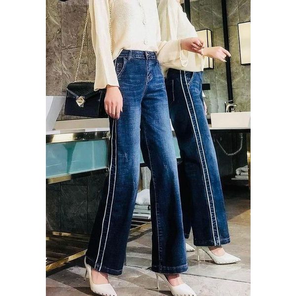 Quần jean dáng suông thời trang