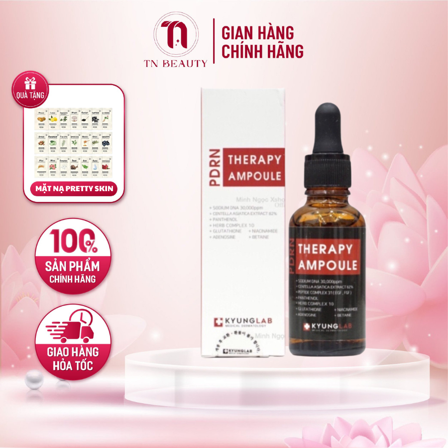 Tinh chất tế bào gốc phục hồi Kyunglab Pdrn Therapy Ampoule 30ml chống lão hóa da, giúp làn da căng bóng mịn màng