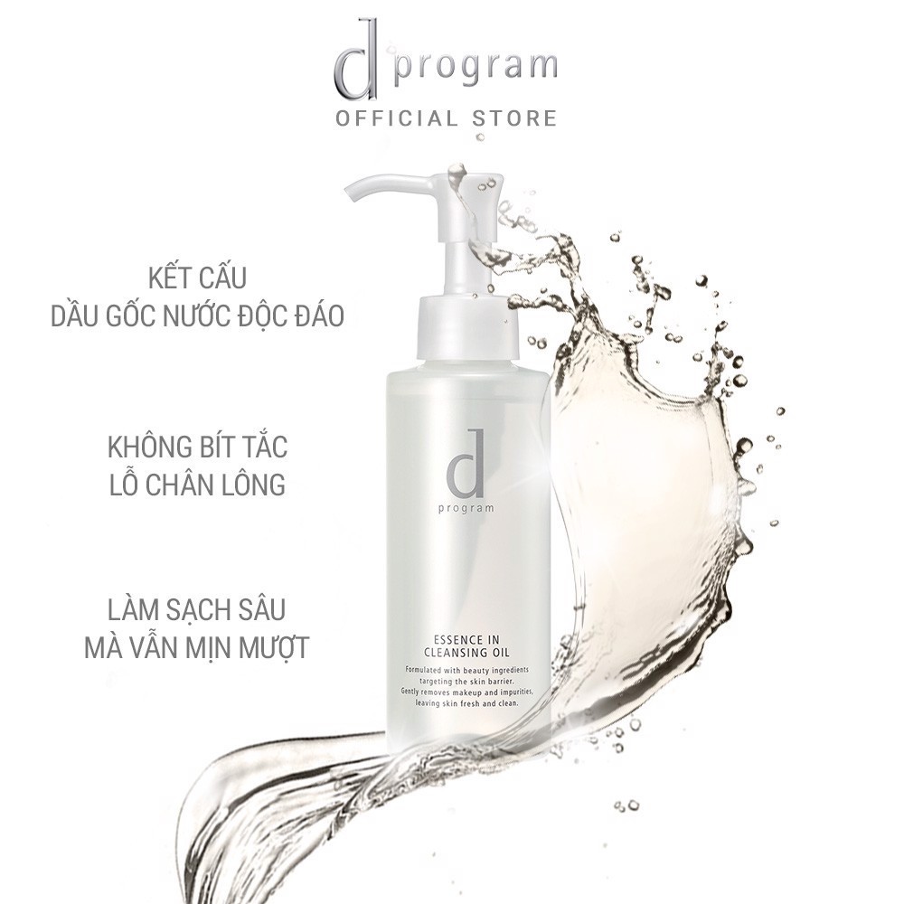 Dầu Tẩy Trang d program Dành Cho Da Nhạy Cảm 120ml Essence In Cleansing Oil