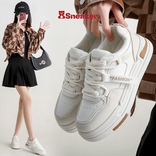Giày Taobao, Giày nữ đẹp quảng châu, dày thể thao, sneaker nữ màu trắng đi học đi chơi, giayf nội địa trung HB55