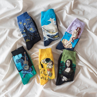 Tất/vớ cao cổ nghệ thuật PAINTING SOCK (ảnh thật)