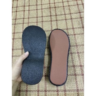 đế bánh mì 5cm nâu và đen dùng móc len hoặc giày da
