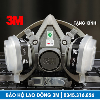 Mặt nạ phòng độc 3M 6200 (phun sơn, phun thuốc trừ sâu, phòng cháy chống khói độc, hóa chất)