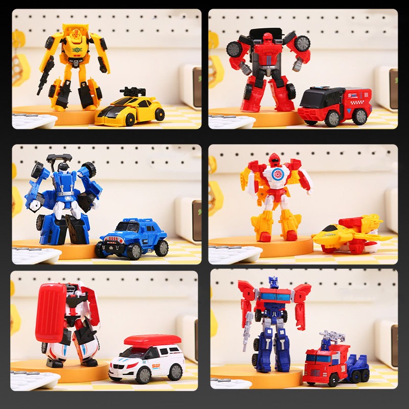 Đồ chơi robot biến hình, robot optimus biến hình, mô hình lắp ráp cho bé