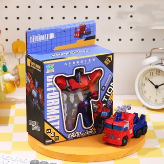 Đồ chơi robot biến hình, robot optimus biến hình, mô hình lắp ráp cho bé