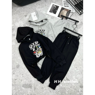 Set bộ nỉ crotop mickey rút eo