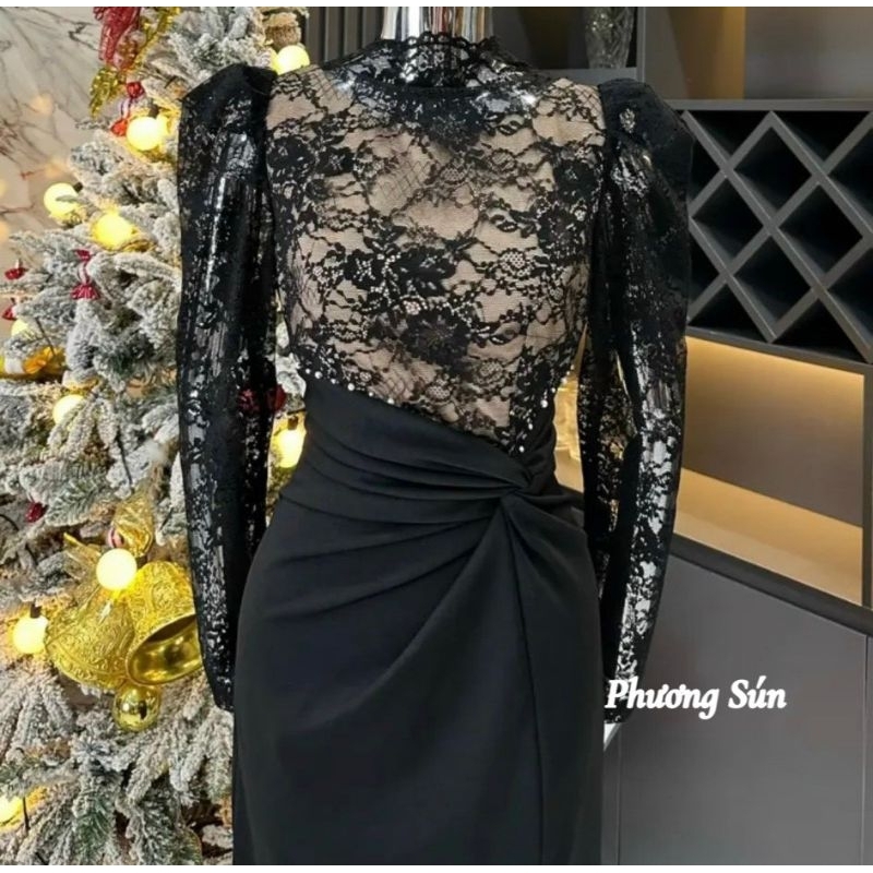 Váy ren phối umi đính ngọc thủ công 💯HÀNG THIẾT KẾ TẾT 2024 💖