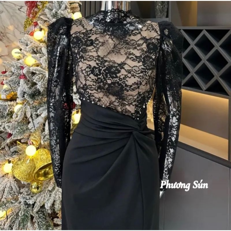 Váy ren phối umi đính ngọc thủ công 💯HÀNG THIẾT KẾ TẾT 2024 💖