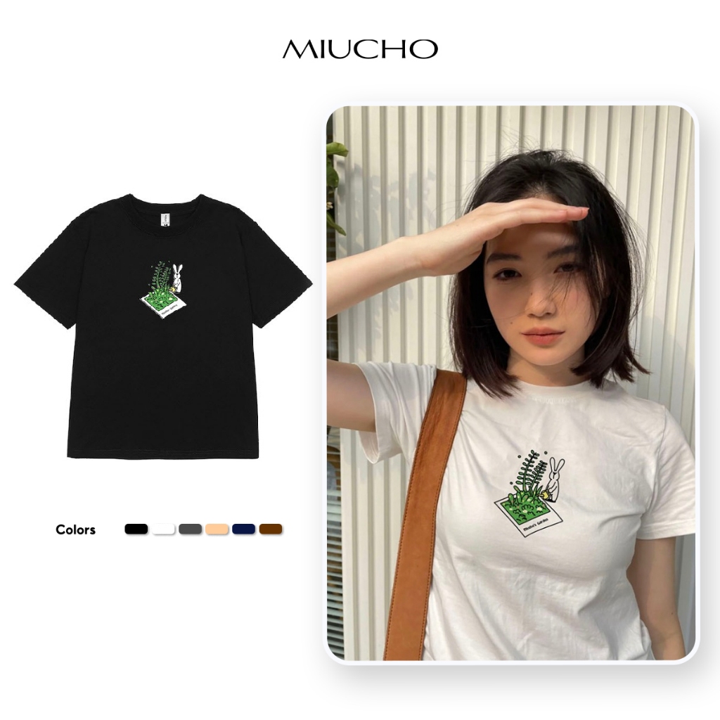 Áo baby tee ABD393 Miucho cổ tròn in graphic