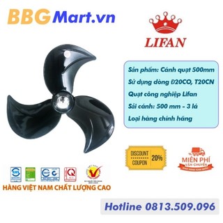 Cánh quạt công nghiệp lifan đ-20co t-20cn s-20cn sải cánh 500mm