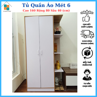 Tủ quần áo cao m6 gỗ mdf dày 12mm chắc chắn dễ lắp ráp có video hướng dẫn chi tiết