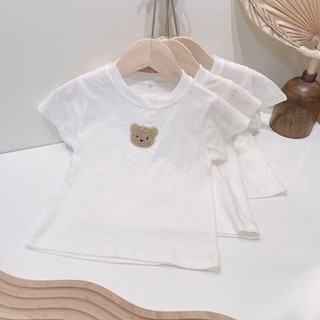 Áo cộc tay cotton xược Hàn mềm mát cho bé
