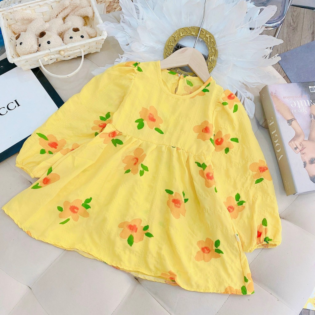 Váy đũi xốp bồng bềnh bé gái