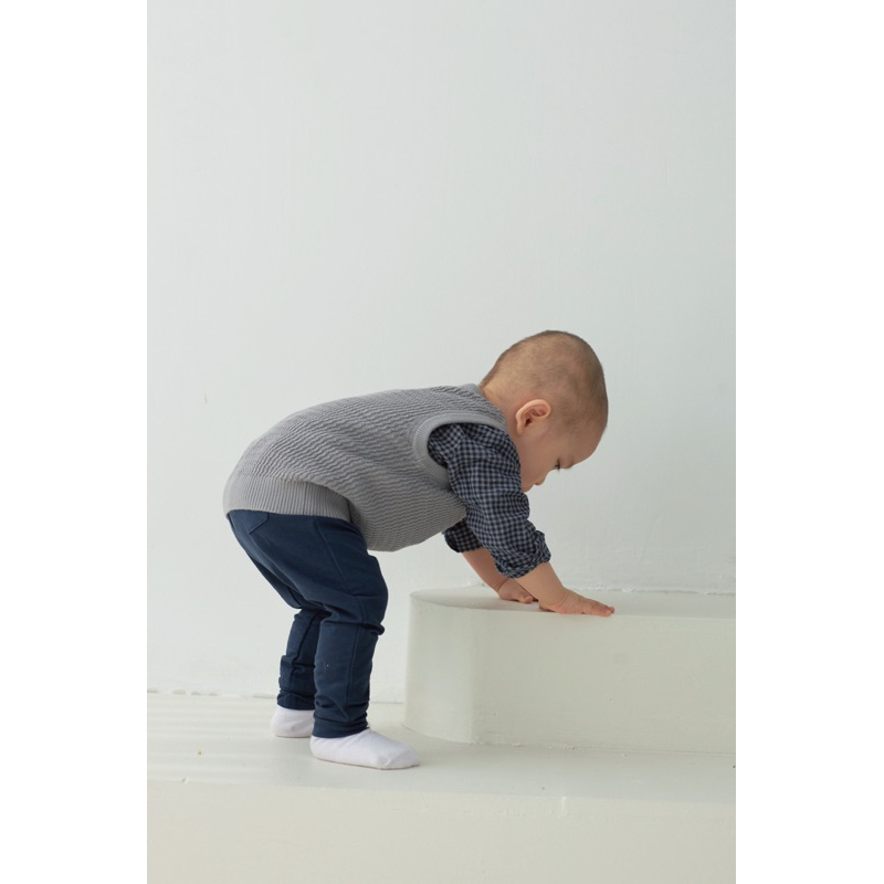 Áo Sơ Mi Cotton Bé Trai Macro & Micro Long Sleeve Shirt