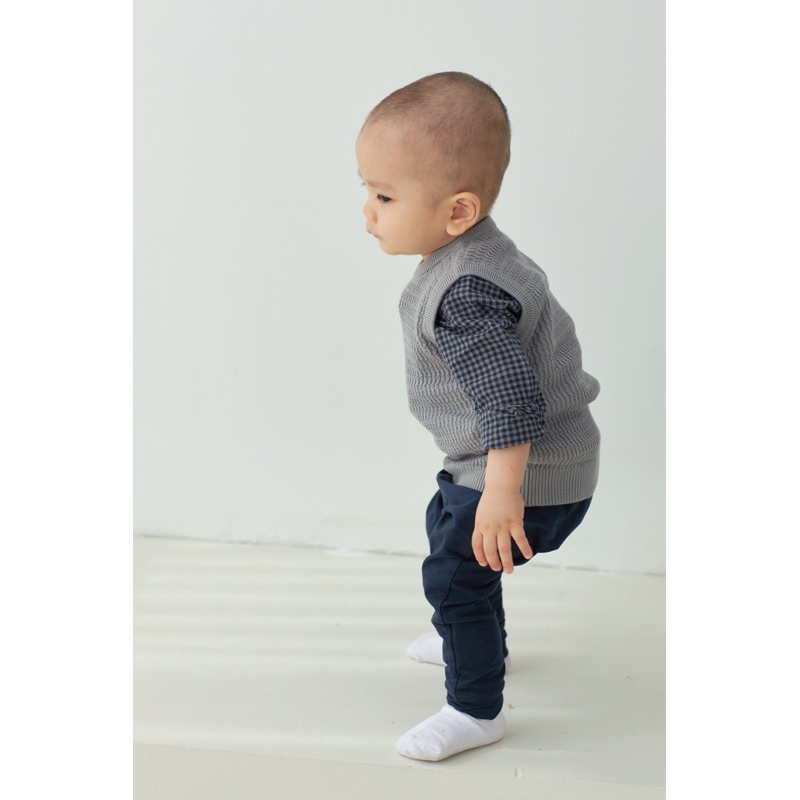 Áo Sơ Mi Cotton Bé Trai Macro & Micro Long Sleeve Shirt