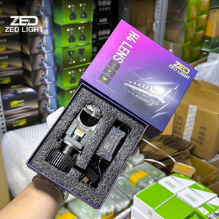 Bóng Led Pha Bi Cầu Siêu Sáng Mini V9 Zedlight 60W Chân H4 Lắp Xe Máy Ô tô Bảo Hành 12 Tháng