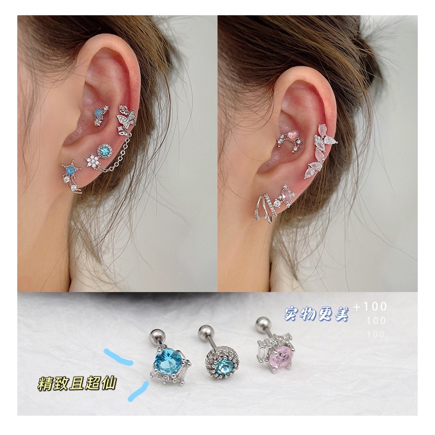 1  chiếc  khuyên tai  xích 2 lỗ jessevn