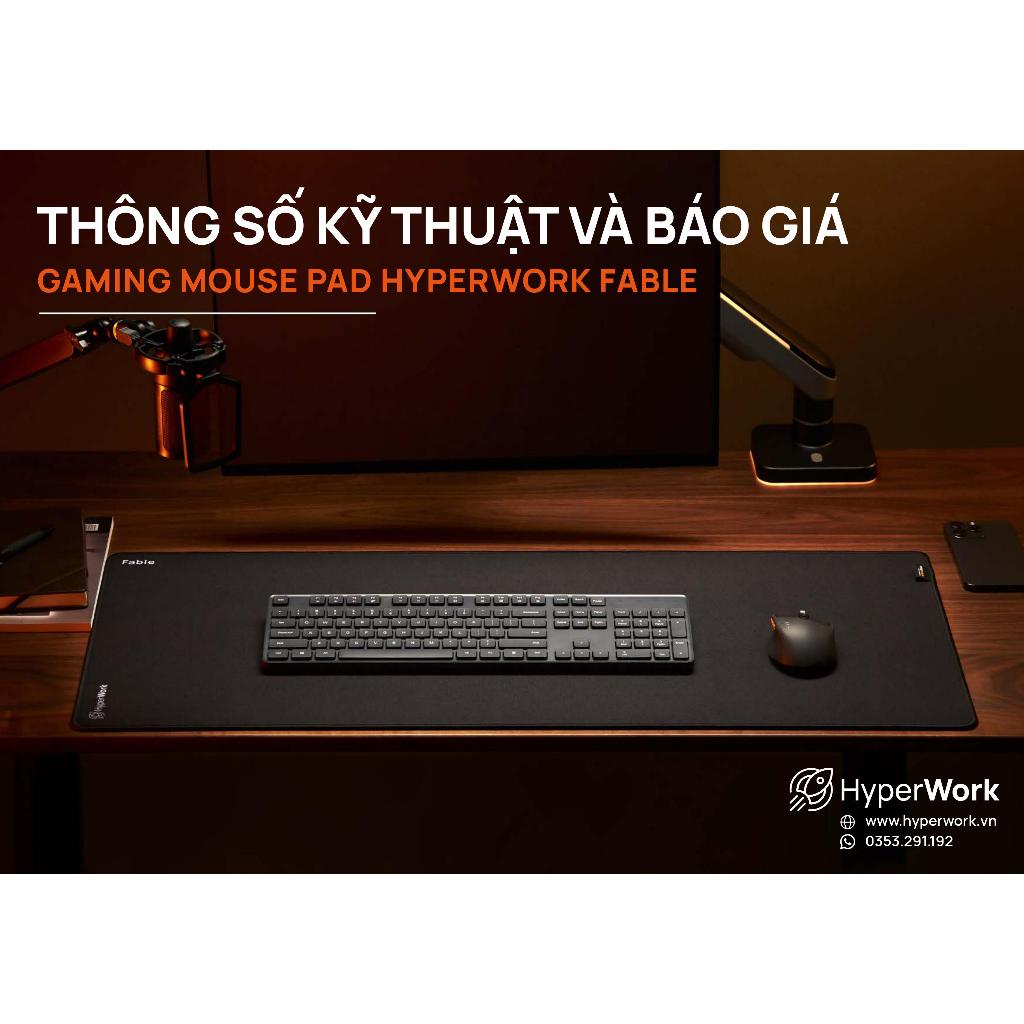 Bàn di chuột chơi game HyperWork FABLE (Cordura Fabric) Gaming Mouse Pad Humanmotion