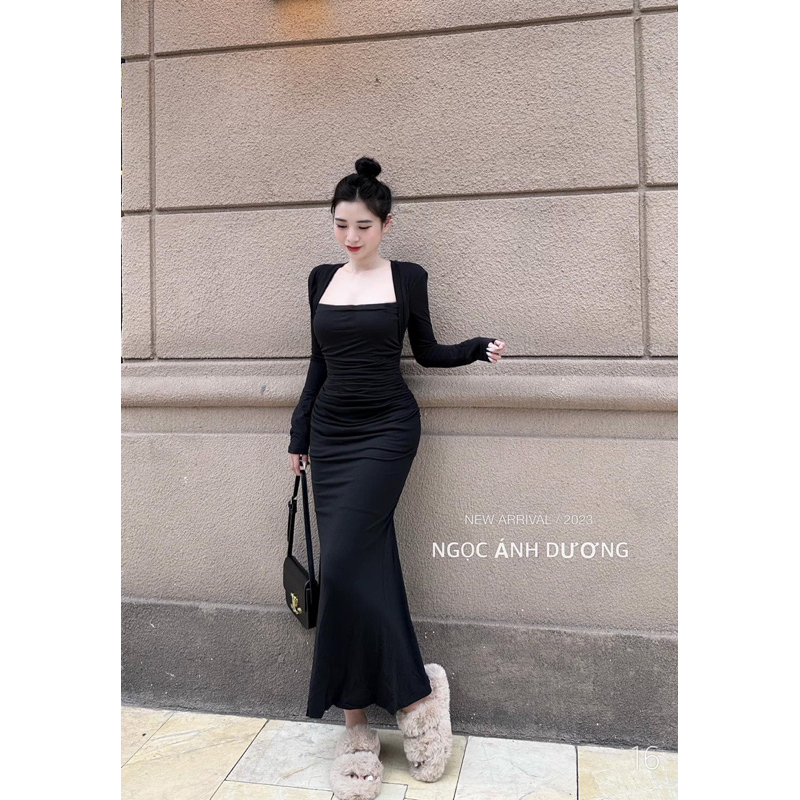 Váy Zip Dúm Thân Siêu Tôn Dáng Mã HAÁ129p