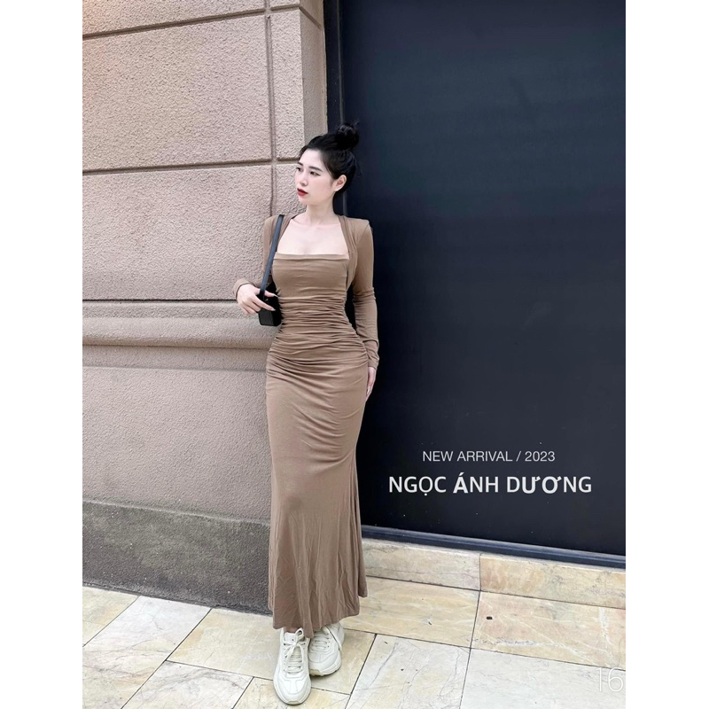 Váy Zip Dúm Thân Siêu Tôn Dáng Mã HAÁ129p