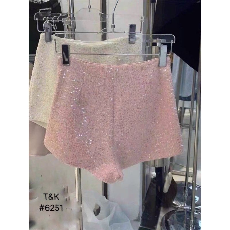 Quần sooc dạ nhũ ôm hàng QC