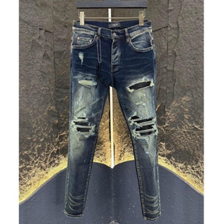 Quần jean nam mẫu mới vá DA cao cấp trẻ trung vải bò dày dày MS2358