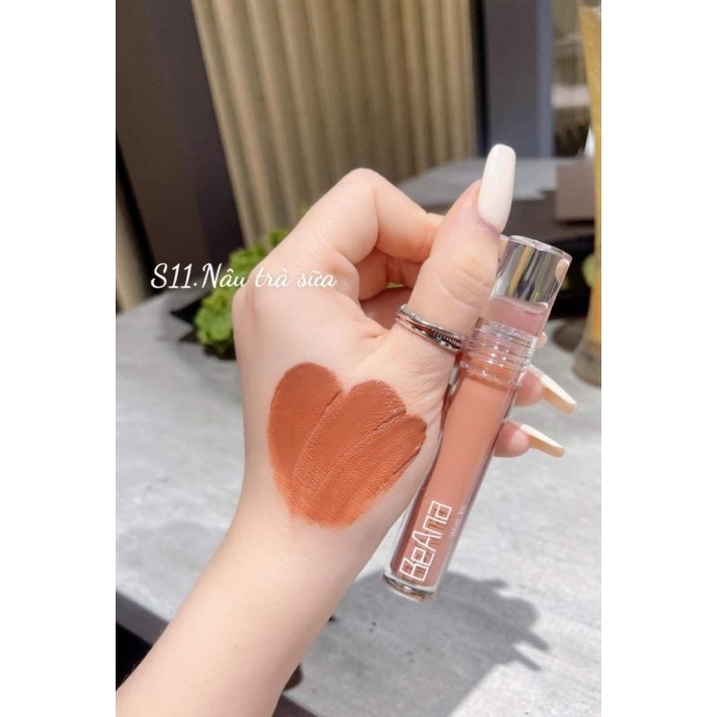 Son nâu trà sữa, son nâu sữa, son tone tây son nude tây, son nâu lạnh son nâu tây, son môi chính hãng son BeAna