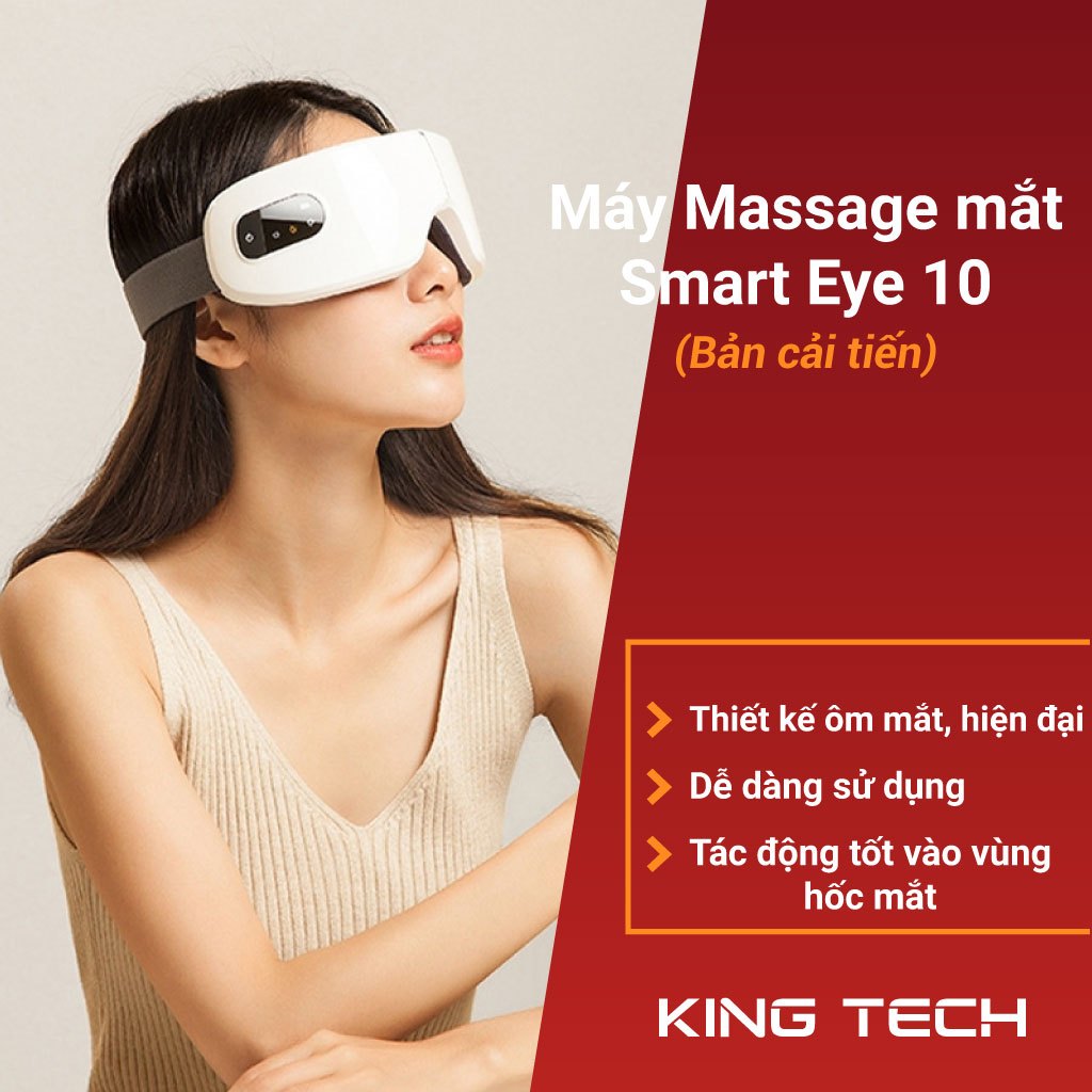 Máy Massage Mắt Bản Nâng Cấp 4 Chế Độ Massage Tích Hợp Chế Độ Rung Kết Nối Bluetooth Làm Giảm Mỏi Mắt và Lưu Thông Máu